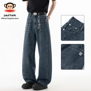 Paul Frank | American Washed Loose Straight Jeans for Men Light Weight
