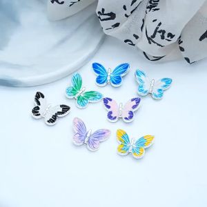 Manik Mote Metal Butterfly Cantik (5pcs): Kumpulan Aksesori Versatile untuk Strap Handphone Ganjalan Kreatif dan Aksesori Rambut dan Tubuh