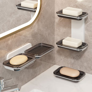 Hộp Đựng Xà Phòng Treo Tường Không Cần Khoan 2024 Mẫu Mới Hộp Đựng Xà Phòng Dùng Trong Gia Đình Giá Để Đồ Thoát Nước Hộp Đựng Xà Phòng Cho Ký Túc Xá Sinh Viên