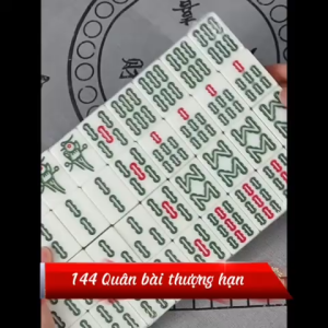 Bộ Bài 144 Quân Mạt Chược Loại To - Size 42 - Tặng Kèm Hộp Chứa Quân.