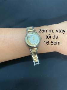 7- Đồng hồ nữ dây thép size mặt 22-27mm 2hand vintage