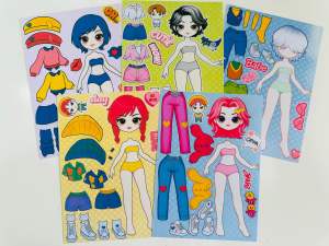 Set 5 sticker nhân vật trong kpop demon hunter chi bi