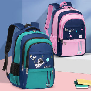 Breathable Elementary School Student Backpack Astronaut Cartoon Design Boys Girls Backpacks for Grades One to Six