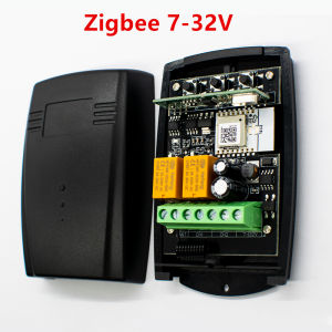 Tuya Wifi Switch / Zigbee Smart Universal Garage Door Receiver Module Relay 2CH 433.92MHz Remote Control Gate Opener Controller
