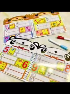 Activity  witing books Write And Erase ALphabet & Numbers