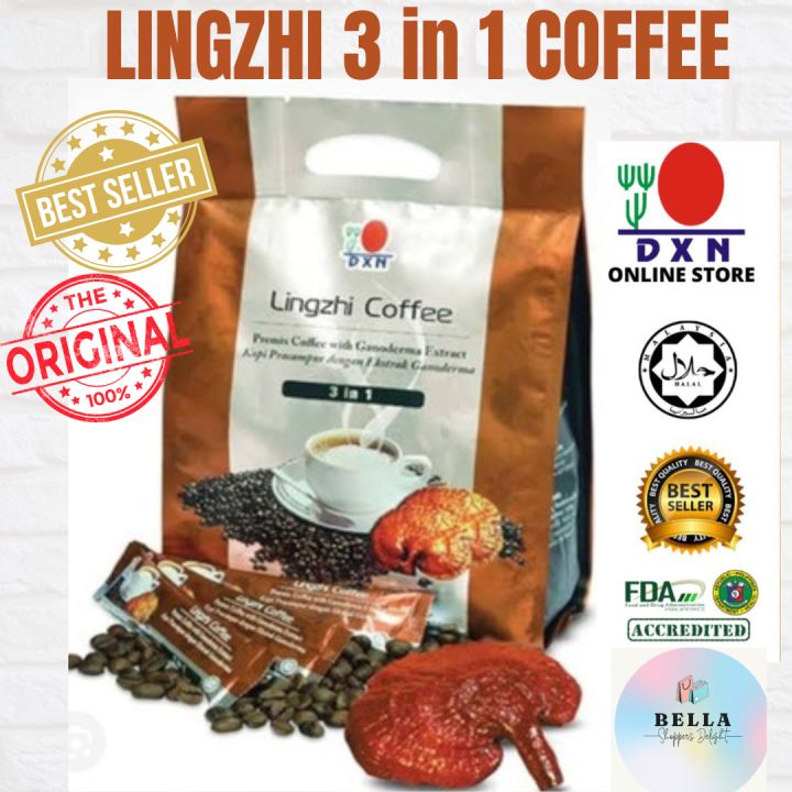 DXN Lingzhi Coffee 3 in 1 (10.5g) (Retail 10 only sachet) Instant