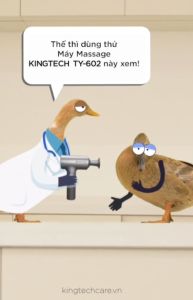 Máy Massage Cầm Tay Đa Năng KINGTECH KH-320 Máy Đấm Lưng Toàn Thân Giảm Đau Cơ Cứng Khớp Phù Hợp Với Lưng Chân Tay Cổ Vai Gáy Đùi - Quà Tặng Nam Nữ Doanh Nghiệp