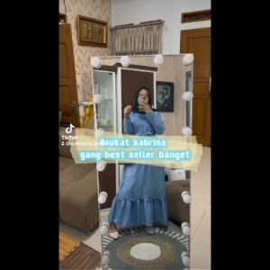 gamis viral pesta kondangan terbaru 2023 brukat gliter sabrina dress bisa bayar ditempat Size M L XL XXL XXXL