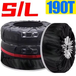 Car Spare Tire Cover Case Polyester Auto Wheel Tire Storage Bags Vehicle Tyre Accessories Dust-proof Protector Styling