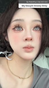 SOFTLENS MY DOUYIN SNOWY GREY NATURAL LENS 14mm By Pinkin Softlens