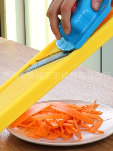 Dụng cụ bào rau củ 4 lưỡi tiện lợi thái lát bào sợi nhỏ trung lớn Chất liệu Inox 304 thân nhựa cao cấp dài 35cm