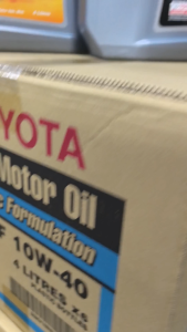TOYOTA SN/CF SEMI SYNTHETIC SN 10W40 ENGINE OIL (4L) 10W-40 IMPORT THAI จากประเทศไทย