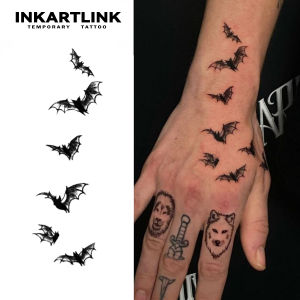 Bat Temporary TattooLasts To 15 Days New Technology Magic Waterproof Semi Permanent Sticker.