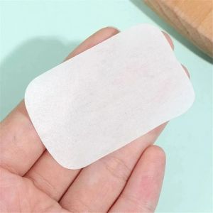 20/100/200Pcs Portable Bathroom Soap Slices Bath Hand Washing Slice Outdoor Travel Scented Foaming Soap Paper Clean Soap Tablets