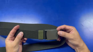 Tali Pinggang Sekolah Elegan Nylon Hitam/Navy Blue/Olive Hijau - One Size