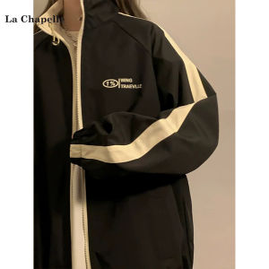 Double-Sided Wear Casual Workwear Jacket for Women La Chapelle Vintage Style Spring Autumn Loose Fit Commute Polyester Fiber