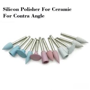 Composite Dental Silicone Polisher Ceramic Porcelain Teeth Polishing Tool For Low-Speed Handpiece Contra Angle/Right Angle