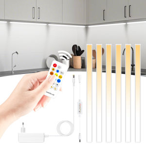 2700K-6500K CCT LED Bar Light Strip 24V 48 ซม.Linkable Alyminum Tube สําหรับ Workbench เคาน์เตอร์ห้องครัวภายใต้ตู้ Lightin