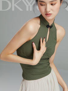 DKYY | Classical Dance Wear Cheongsam Collar Sleeveless Blouse