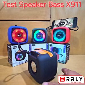 ERRLY X911 Speaker Bluetooth Wireless LED RGB Speker Portable TWS Lampu Disco Power Bass Bisa Stand Hp