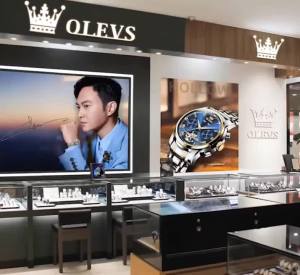 OLEVS | Đồng Hồ Đeo Tay Nam OLEVS Full Hollow Chronograph Đa Chức Năng Chống Nước Bằng Thép Không Gỉ Thạch Anh Pha Mặt Trăng Đồng Hồ Đeo Tay Sang Trọng