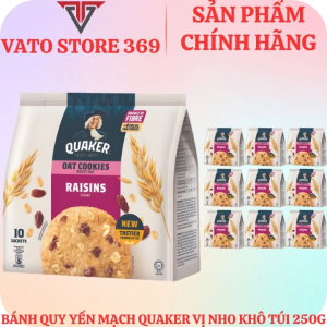 Bánh quy QUAKER vị nho khô túi 250g