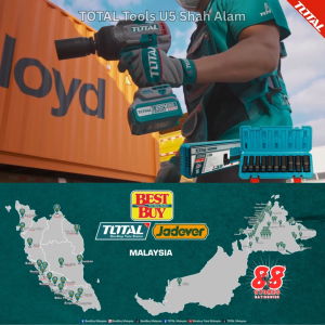 TOTAL Tools 10pcs 1/2" Cr-Mo Long deep Impact box socket set 10~24mm 冲击套筒组 - THKISD12102L