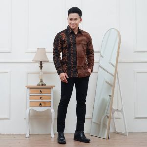 Baju Lurik/Kemeja Lurik/Baju Adat Jawa Tradisional/Lurik Modern Pria/Kemeja Tenun ATBM / BAJU KOKO