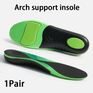 1Pair Shock Absorbing Sports Shoes Insoles Arch Support Orthopedic Insole for Feet Plantar Fasciitis Relief Non Slip Shoe Pads