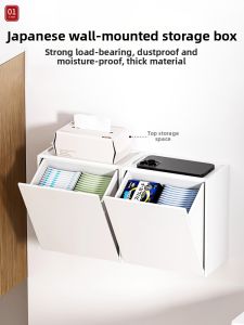 Home Wall-mounted Storage Rack Organizer Japanese Style No Drill