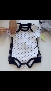 Baby Bodysuits Baby Pants Trousers Baby Clothes 100%Cotton Short Sleeve Bodysuits Onesies For Baby Boys and Girls Newborn Baby Solid Color Clothing Set 9 Pieces