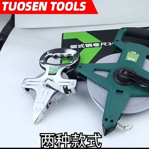 Thước cuộn xây dựng đo công trình với dây thép và Dây VẢI với 3 cỡ 30m 50m và 100m hãng Tuosen