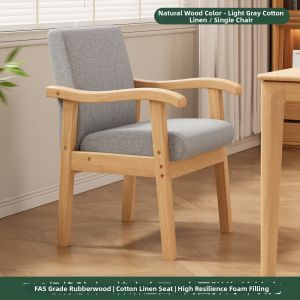 XIANGNANSONG | Retro Style Solid Wood Home Armchair