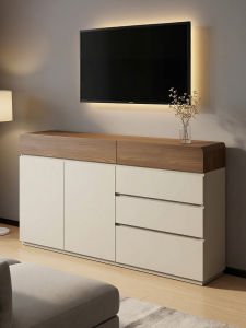 ZUNTONGGE | Bedroom TV Stand Storage Cabinet Solid Wood High