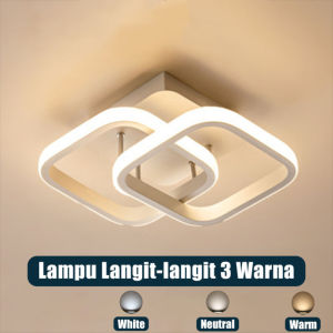 Lampu Plafon LED Ceiling Light Tri Color Modern Type 22W 24x20cm  Lampu Plafon 3 Warna LED Ceiling Light Lampu Hias Rumah Ruang Tamu Kamar Minimalis Tempat Lampu Plafon Ceiling Lamp