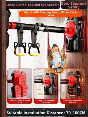 KDST | Indoor Wall-Mountable Door Pull-Up Bar Exercise Equipment