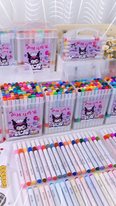 Set Bút Acrylic Marker 24/36/48/60 Màu Cho Bé – Bút Đánh Dấu Đầu Cọ Mềm Tô Vẽ Đa Dạng Màu Sắc Tươi Sáng