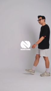 NORTHRE Short Pants Celso Cotton Fleece Black NTbasic