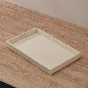 ชุดแก้วล้างหน้าสีขาวอ่อนพร้อมชามอบข้ามสูงสำหรับใช้ในห้องน้ำ แก้วแปรงฟันพร้อมแท่นรอง ดีไซน์หรูหรา ใช้ในครอบครัว