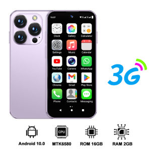 SERVO | SERVO 19E MAX 3.88" Unlocked Mini Android Phone 3G 2GB+16GB Dual SIM Face Unlock GPS WiFi Hotspot Play Store Pocket Smartphone