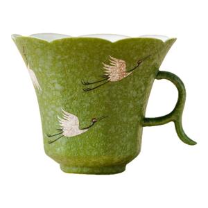 jisu | Elegant High Aesthetic Ceramic Coffee Cup and Saucer Set