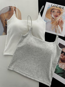 Áo Ba Lỗ Không Dây Màu Trơn Mùa Xuân Hè Cho Nữ Có Đệm Ngực Ôm Vừa Vặn Áo Lót Ngực Thời Trang Áo Lót Ngực Áo Lót Ngực