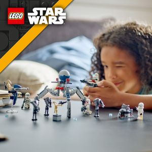 LEGO Star Wars 75372 Clone Trooper & Battle Droid Battle Pack (215 Pieces) Toys Mainan Anak Laki Laki Bricks