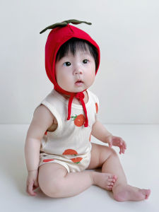 ชุดเดรสเด็กผู้ชายสีแดง ชุดเด็ก สไตล์ฤดูร้อน ลายทุเรียน ชุดเด็ก ชุดคลุมท้อง ชุดเด็ก 9 เดือน ชุดเด็ก 6 เดือน ชุดเด็ก เด็กแรกเกิด ชุดเด็ก 3 เดือน