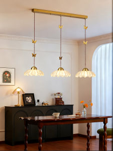 OUCHAO | Soft Light Butterfly Petals French Retro Long Hanging Lamp