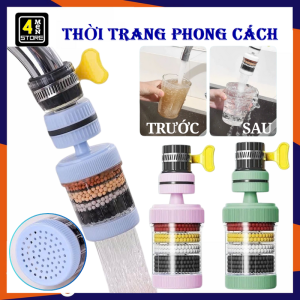 Đầu Lọc Nước Sạch Tại Vòi 6 Lớp Xoay 360 Độ Lọc Cặn Bẩn Vỉ Khuẩn An Toàn Cho Sức Khỏe - Vòi Nước Rửa Bát Tăng Áp Lực - Bộ Lọc Nước Trực Tiếp  Đầu Vòi Rửa Bát