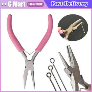 Pink Round Concave Pliers Wire Looping Pliers Mini Precision Pliers Wire Bending Tools for DIY Jewelry Making Tool