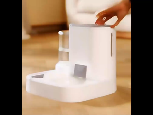 ที่ให้อาหาร น้ำ สัตว์เลี้ยง ที่ให้อาหาร น้ำ สุนัข แมว แบบอัตโนมัติ 2 in 1