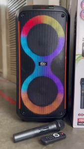 ลำโพงบลูทูธ ZQS8262 ดอก8นิ้ว2ดอก มีคันชักลากได้ ปรับ BASS/TREBLE/ECHO/GT.VOL รองรับAUX/TF/USB เสียบไมค์/เครื่องดนตรีเพิ่มได้ มีไมค์ลอย+รีโมท