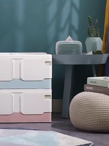 กล่องเก็บของอเนกประสงค์ กล่องพกพา กล่องเก็บ กล่องกันน้ำ กล่องพับ กล่องใส่ของ สีพาสเทล